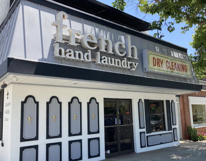 French Hand Dry Cleaning storefront in Pasadena, CA