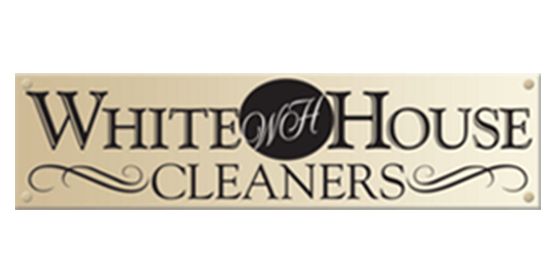 White House Cleaners logo, a dry cleaning business in Pasadena